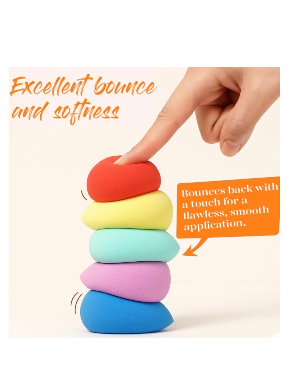 Beaky Beauty Makeup Sponge Wonder Blenders Set (5pk) (NWT) - Picture 11 of 15